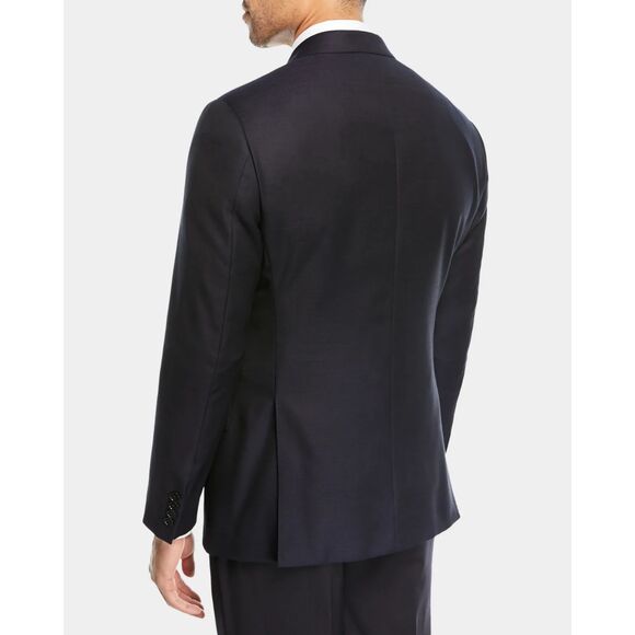 Emporio Armani Two-Button Wool Blazer, Navy Size 52R (EU) 41R (US) NWT - Picture 2 of 4